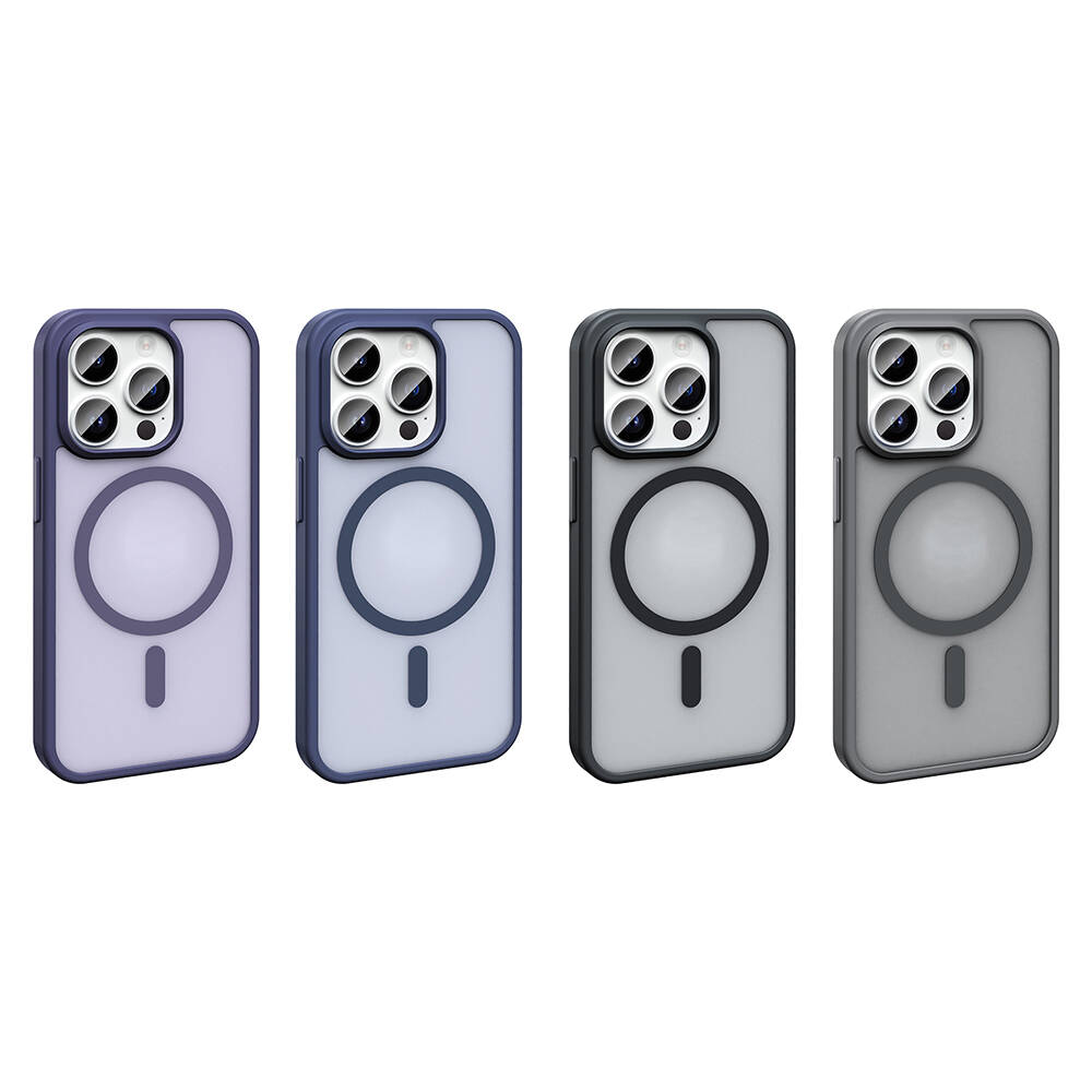 Apple iPhone 14 Pro Max Uyumlu Kılıf Magsafe Şarj Özellikli Mat Arka Yüzey Zore Sio Kapak - 9