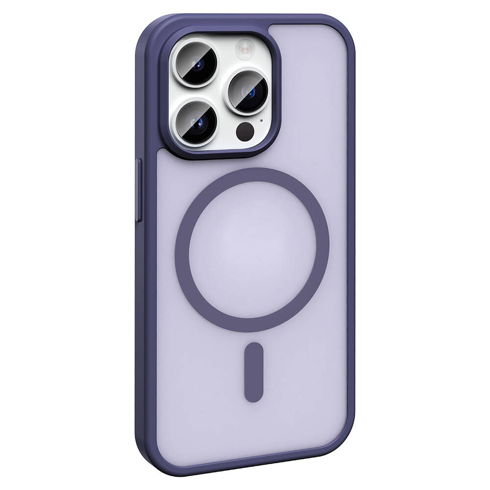 Apple iPhone 14 Pro Uyumlu Kılıf Magsafe Şarj Özellikli Mat Arka Yüzey Zore Sio Kapak - 1