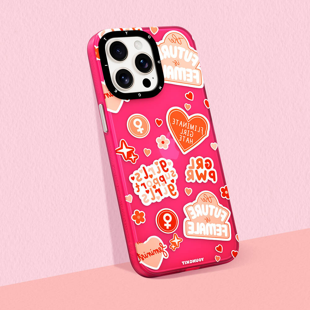 Apple iPhone 15 Pro Uyumlu Kılıf Bethany Green Tasarımlı Youngkit Sweet Language Kapak - 5