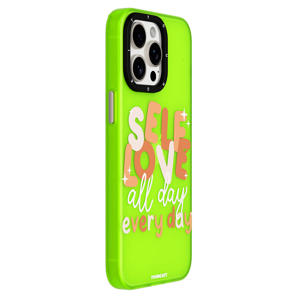 Apple iPhone 15 Pro Uyumlu Kılıf Bethany Green Tasarımlı Youngkit Sweet Language Kapak - 6
