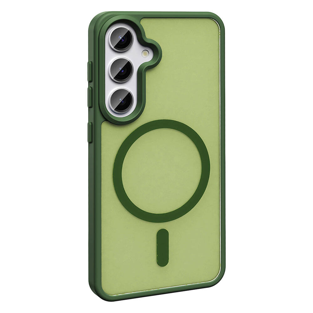 Samsung Galaxy S24 Uyumlu Kılıf Magsafe Şarj Özellikli Mat Arka Yüzey Zore Sio Kapak - 9