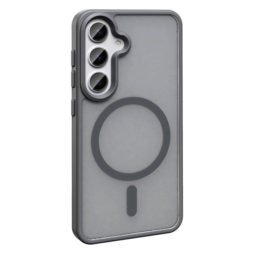 Samsung Galaxy S24 Uyumlu Kılıf Magsafe Şarj Özellikli Mat Arka Yüzey Zore Sio Kapak - 11