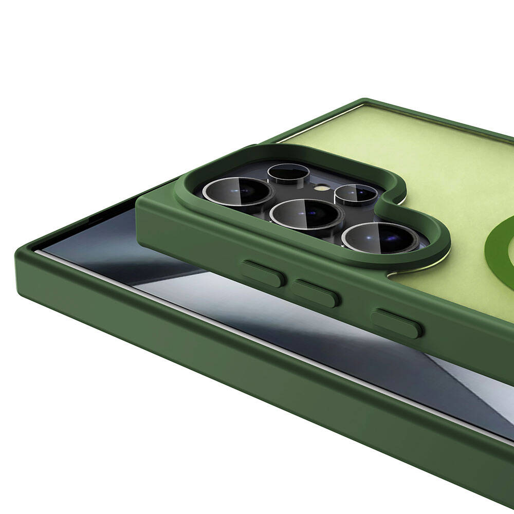 Samsung Galaxy S24 Ultra Uyumlu Kılıf Magsafe Şarj Özellikli Mat Arka Yüzey Zore Sio Kapak - 1