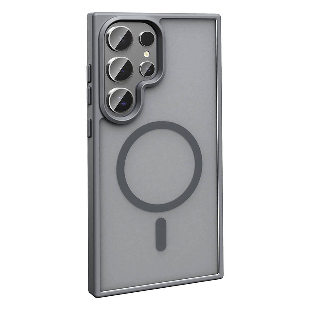 Samsung Galaxy S24 Ultra Uyumlu Kılıf Magsafe Şarj Özellikli Mat Arka Yüzey Zore Sio Kapak - 9