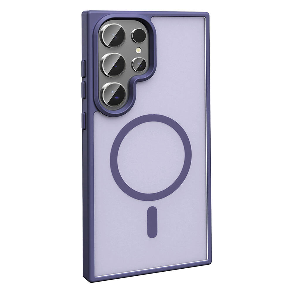 Samsung Galaxy S24 Ultra Uyumlu Kılıf Magsafe Şarj Özellikli Mat Arka Yüzey Zore Sio Kapak - 10