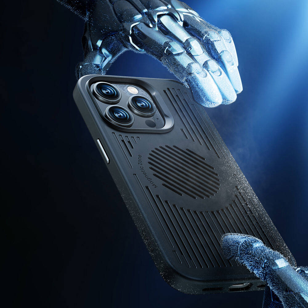 Apple iPhone 14 Plus Uyumlu Kılıf Magsafe Şarj Özellikli Düşme Dirençli Soğutucu Benks Biliz Kapak - 9