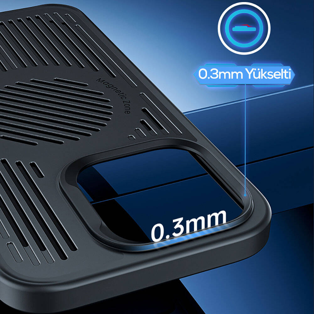 Apple iPhone 14 Plus Uyumlu Kılıf Magsafe Şarj Özellikli Düşme Dirençli Soğutucu Benks Biliz Kapak - 10