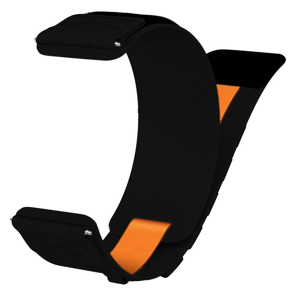 Xiaomi  Amazfit Pace Uyumlu Zore KRD-112 22mm Orbital Örgülü Halat Tasarımlı Naylon Kumaş Hasır Kordon - 13