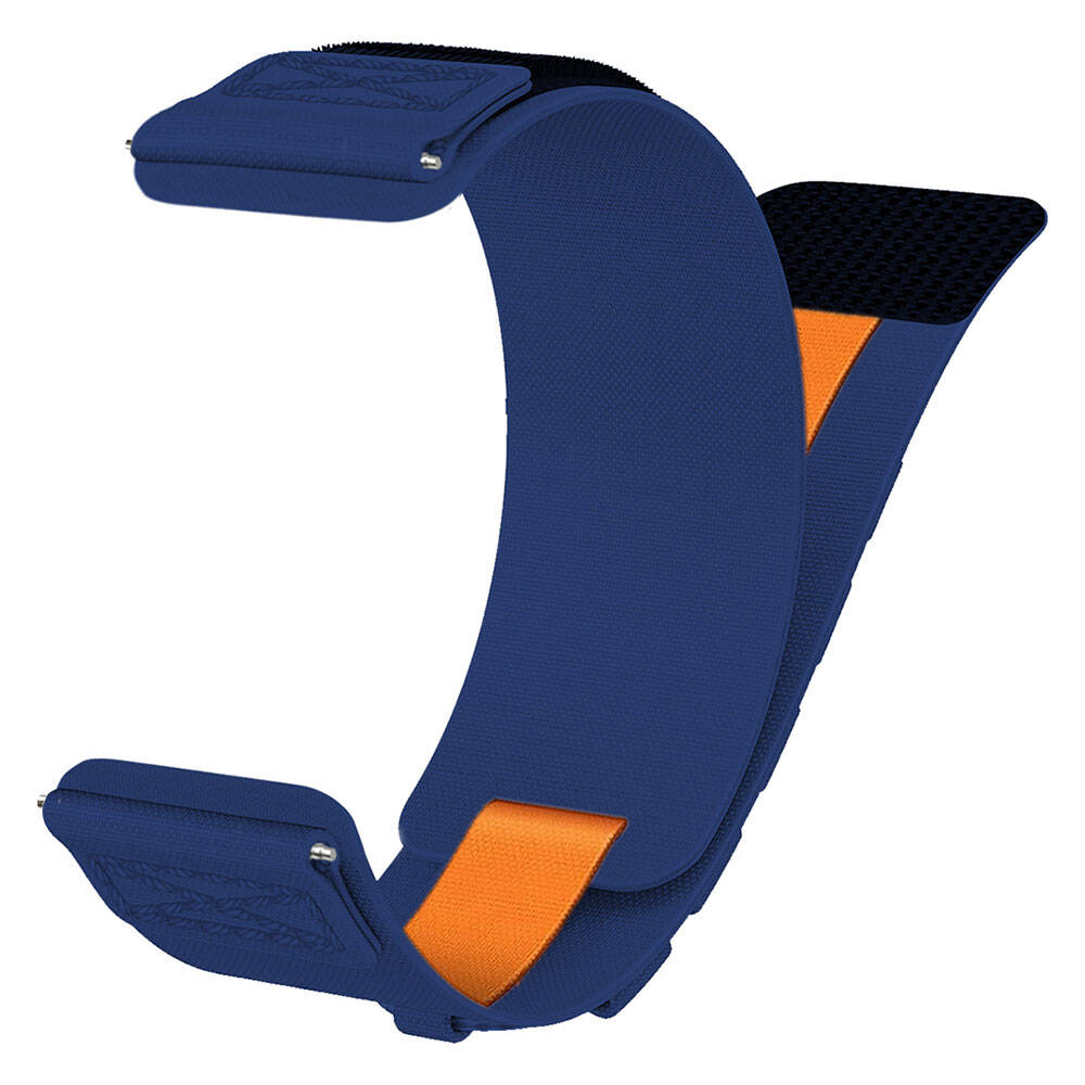 Xiaomi  Amazfit Pace Uyumlu Zore KRD-112 22mm Orbital Örgülü Halat Tasarımlı Naylon Kumaş Hasır Kordon - 14