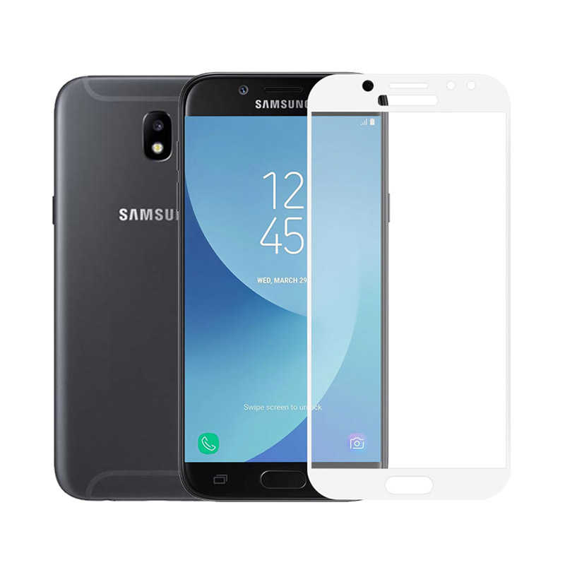 Samsung Galaxy J3 Pro Uyumlu Zore Kenarları Kırılmaya Dayanıklı Cam Ekran Koruyucu