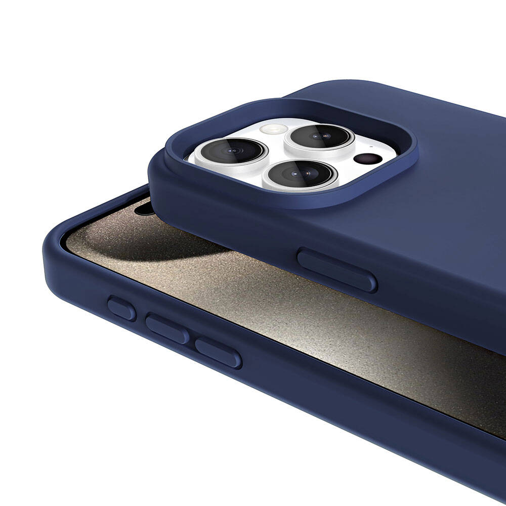 Apple iPhone 15 Pro Uyumlu Kılıf Magsafe Şarj Özellikli Sıvı Teknolojili Silinebilir Sert Zore Kivi Kapak - 1