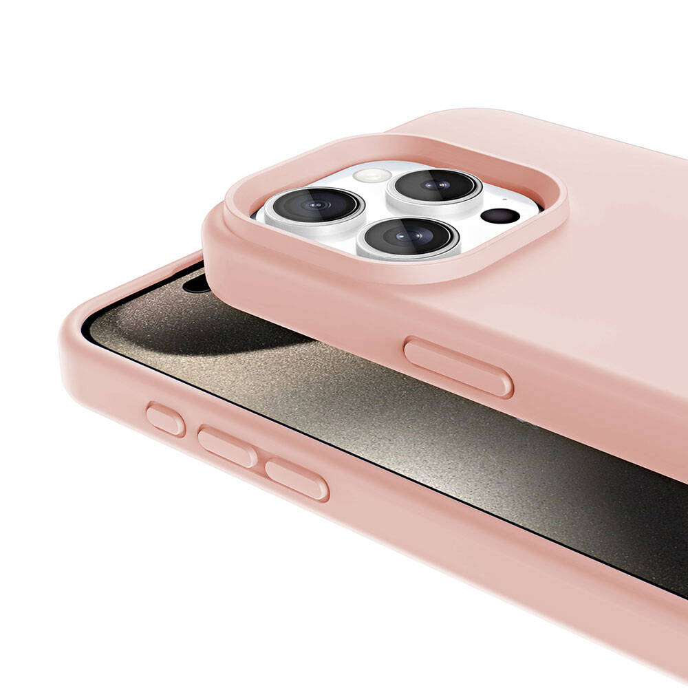 Apple iPhone 15 Pro Uyumlu Kılıf Magsafe Şarj Özellikli Sıvı Teknolojili Silinebilir Sert Zore Kivi Kapak - 6