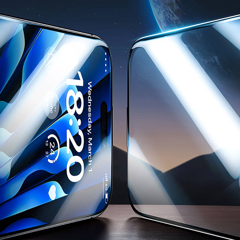 Apple iPhone 15 Pro Max Uyumlu Benks Glass Warrior HD Cam Ekran Koruyucu + Kolay Uygulama Aparatlı - 2