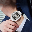 Apple Watch 42mm Uyumlu Wiwu Wi-WB013 Rambo Serisi 2in1 Şeffaf PC Kasa Koruyuculu Kauçuk Kordon - 10