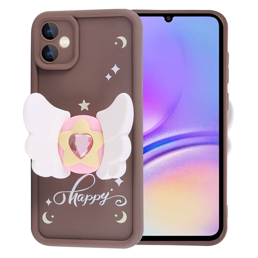 Samsung Galaxy A05 Uyumlu Kılıf Kamera Korumalı Figür Tasarımlı Zore Kapya Kapak - 4