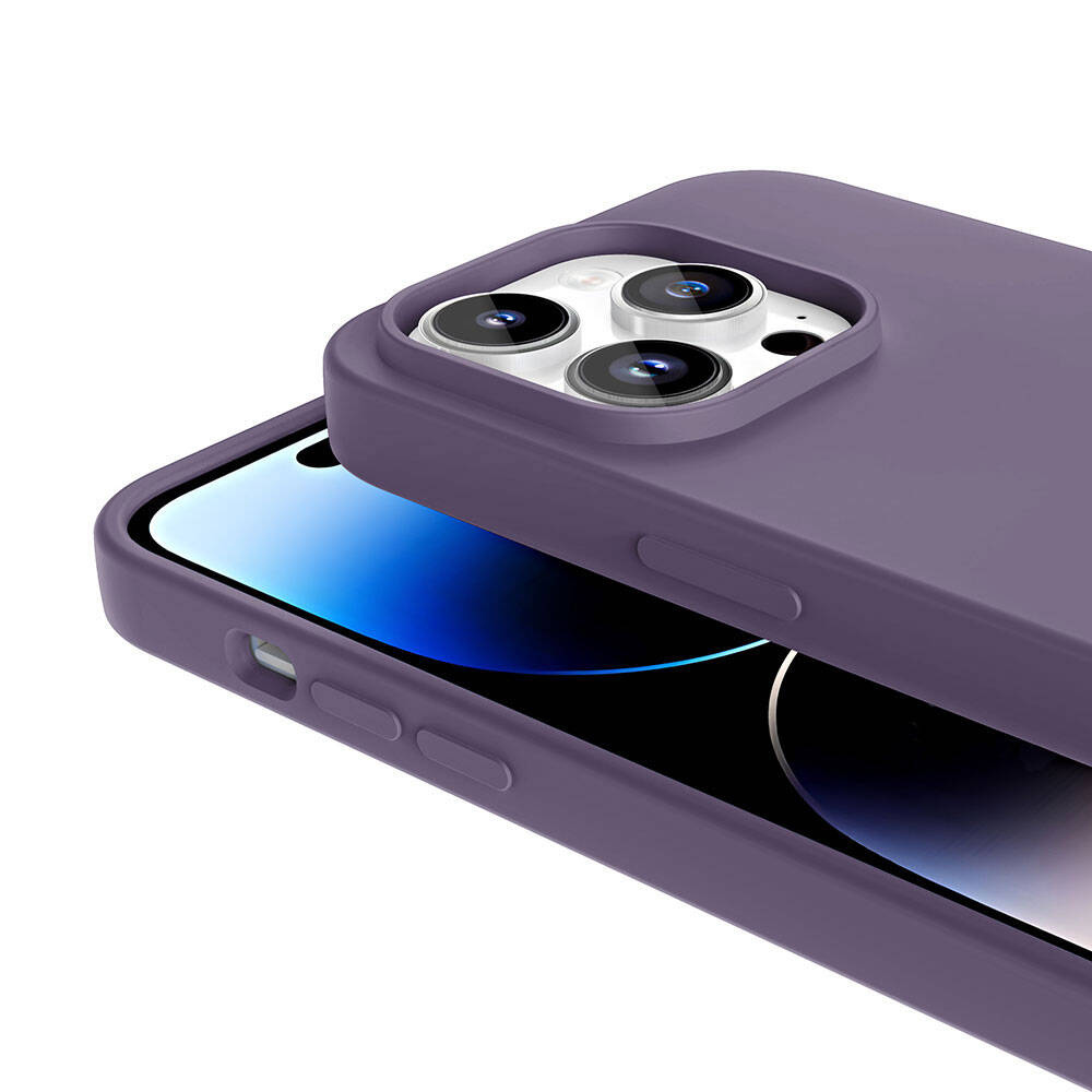 Apple iPhone 14 Pro Uyumlu Kılıf Magsafe Şarj Özellikli Sıvı Teknolojili Silinebilir Sert Zore Kivi Kapak - 2