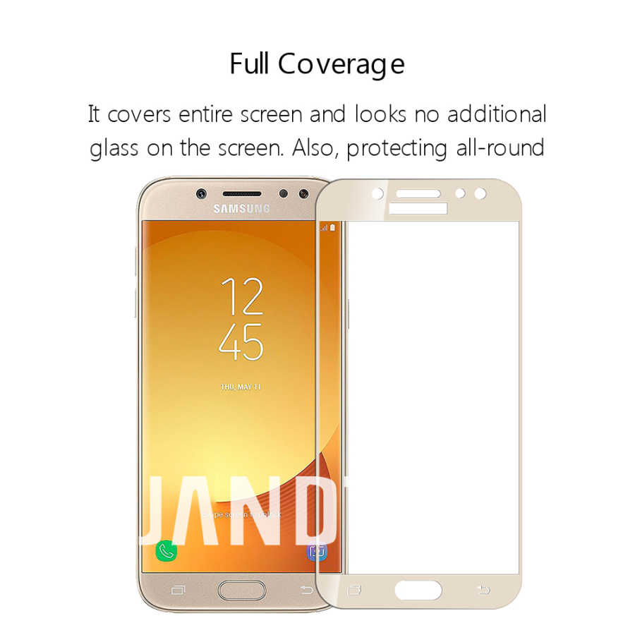Samsung Galaxy J4 Uyumlu Zore Kenarları Kırılmaya Dayanıklı Cam Ekran Koruyucu - 1