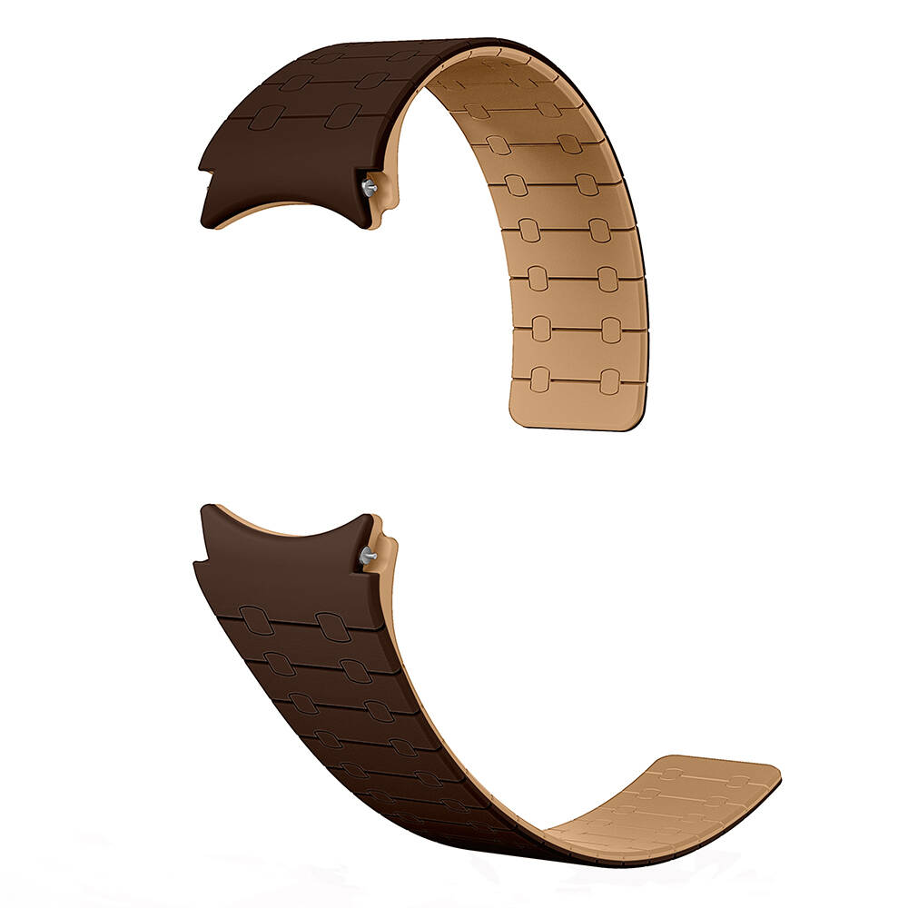 Samsung Galaxy Watch 6 40mm Uyumlu Zore KRD-111 20mm Çizgili Desenli Silikon Kordon - 3