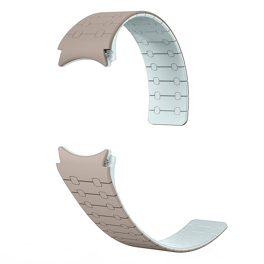 Samsung Galaxy Watch 6 40mm Uyumlu Zore KRD-111 20mm Çizgili Desenli Silikon Kordon - 6