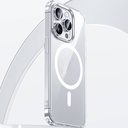 Apple iPhone 15 Pro Max Uyumlu Kılıf Magsafe Şarj Özellikli Airbagli Şeffaf Benks LucentPro Serisi Kapak - 9