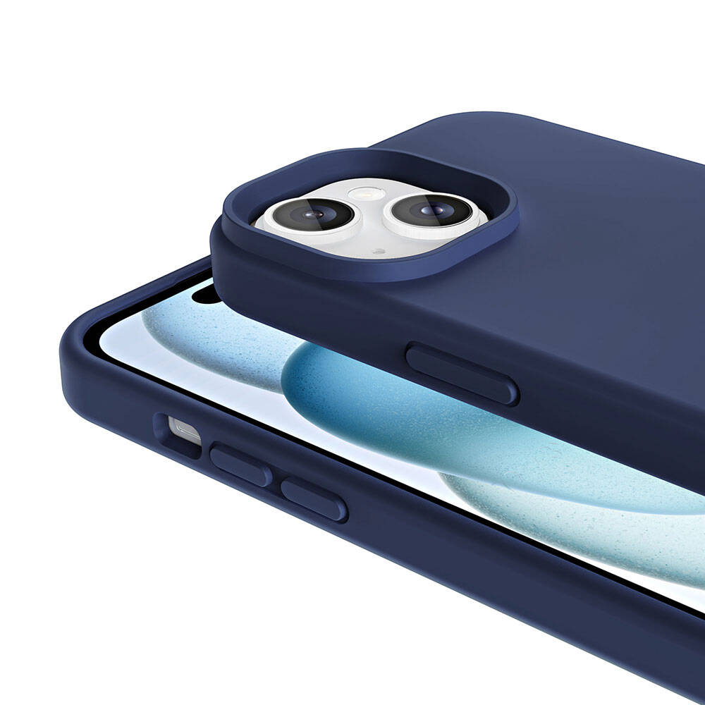 Apple iPhone 15 Plus Uyumlu Kılıf Magsafe Şarj Özellikli Sıvı Teknolojili Silinebilir Sert Zore Kivi Kapak - 5