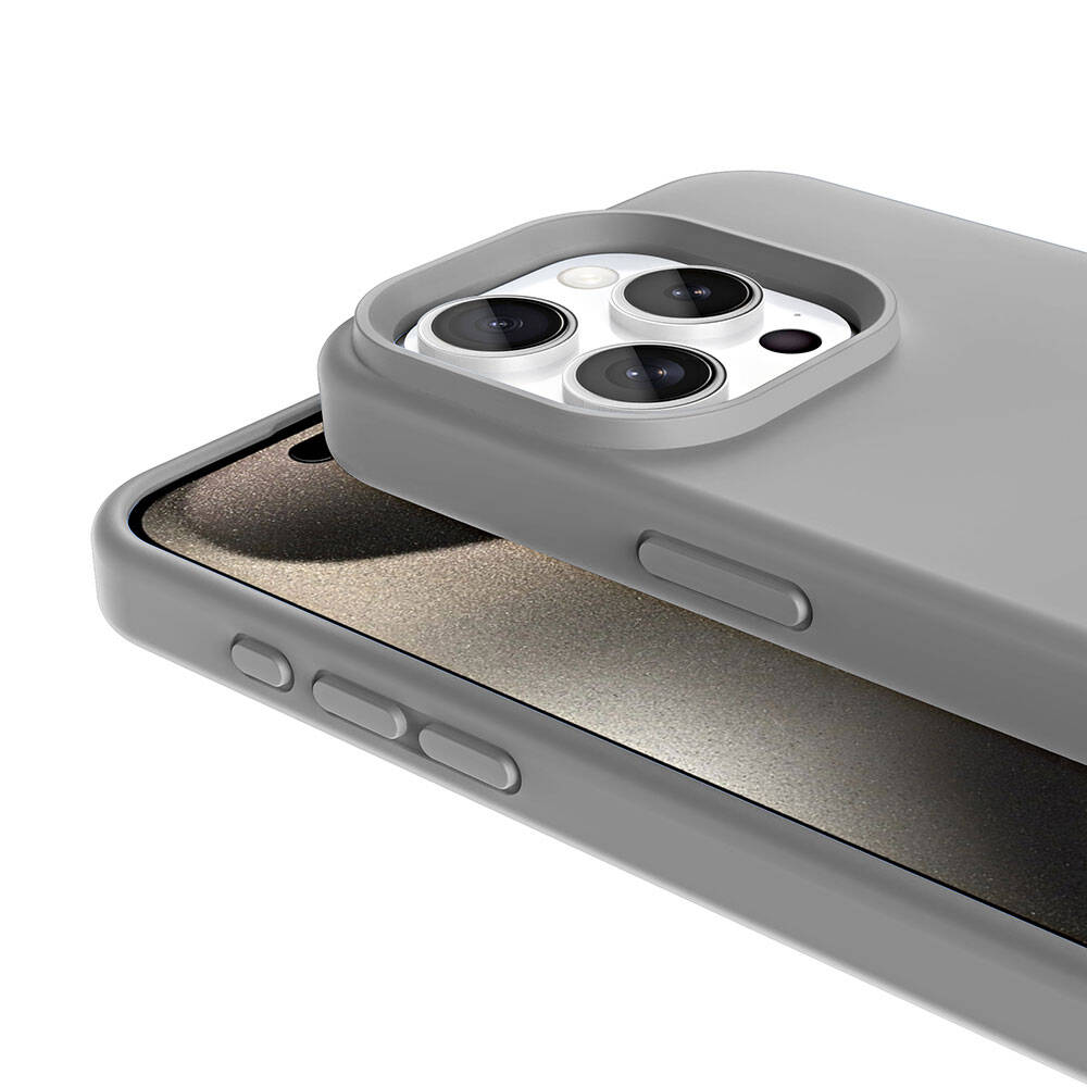 Apple iPhone 15 Pro Max Uyumlu Kılıf Magsafe Şarj Özellikli Sıvı Teknolojili Silinebilir Sert Zore Kivi Kapak - 2