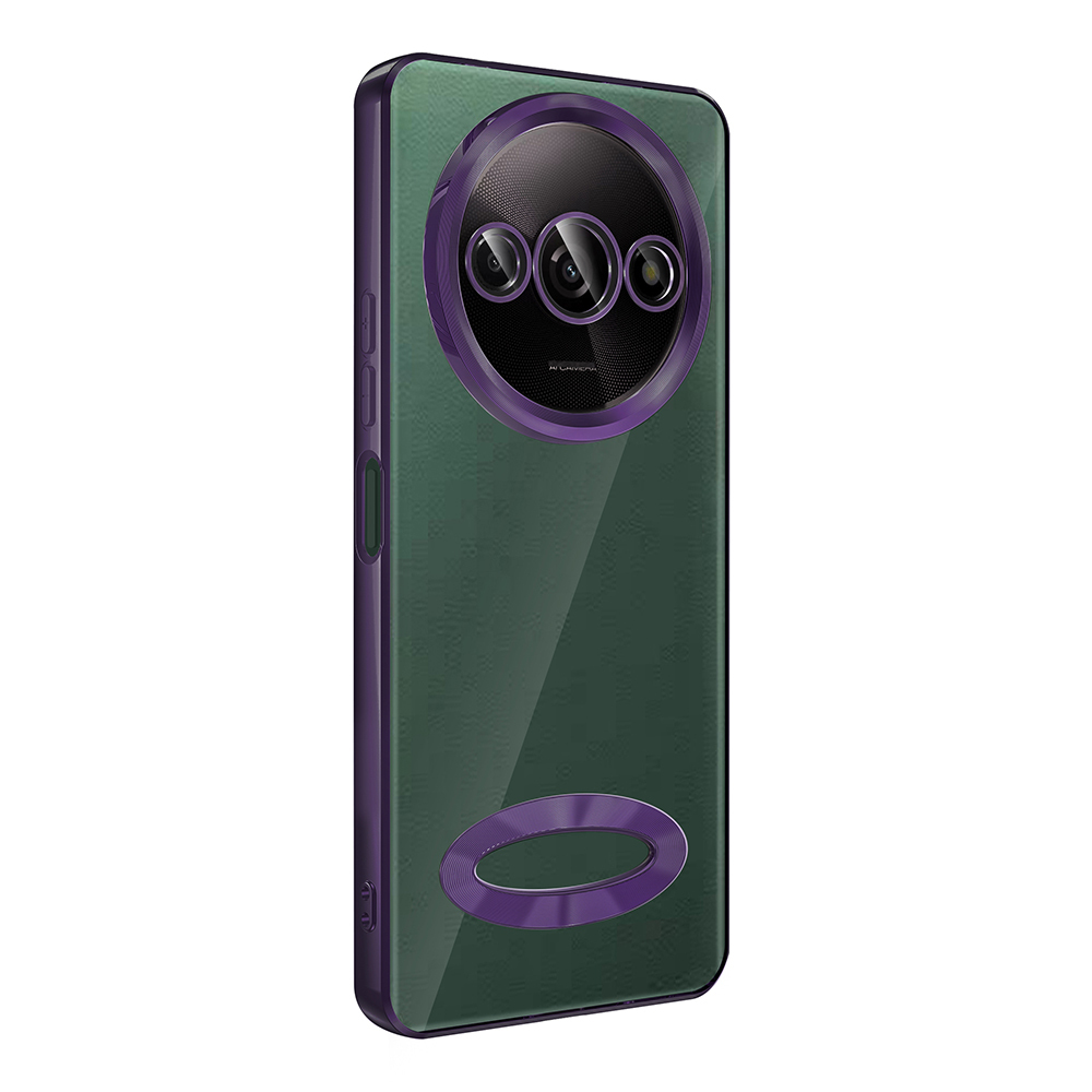 Xiaomi Redmi A3 4G 2024 Uyumlu Kılıf Silikon Kamera Korumalı Renkli Şeritli Logo Gösteren Zore Omega Kapak - 7