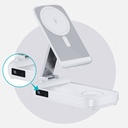 Benks MP13 5in1 Dijital LED Göstergeli Katlanabilir Kablosuz Şarj Standlı Powerbank 15W 10000mAh - 5