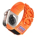 Apple Watch 42mm Uyumlu Zore KRD-112 Orbital Örgülü Halat Tasarımlı Naylon Kumaş Hasır Kordon - 1