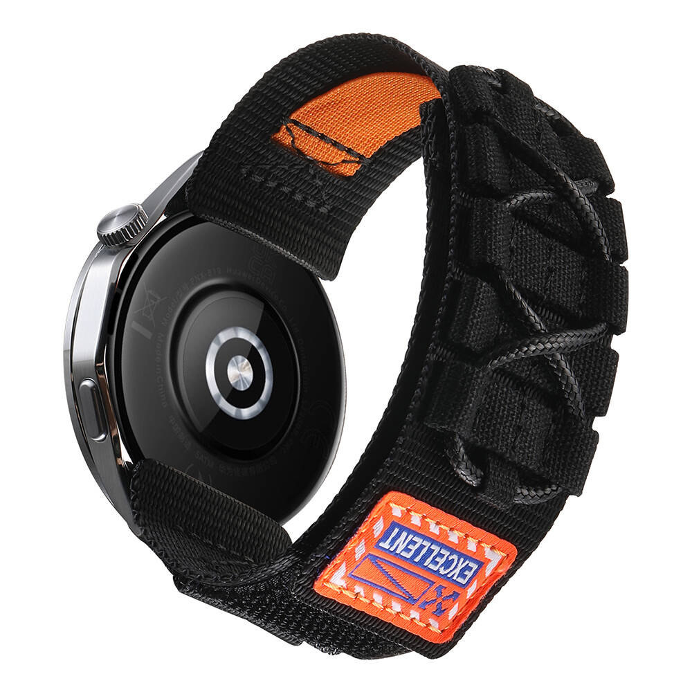 Samsung Gear S3 Uyumlu Zore KRD-112 22mm Orbital Örgülü Halat Tasarımlı Naylon Kumaş Hasır Kordon - 1