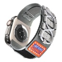 Apple Watch 44mm Uyumlu Zore KRD-112 Orbital Örgülü Halat Tasarımlı Naylon Kumaş Hasır Kordon - 2