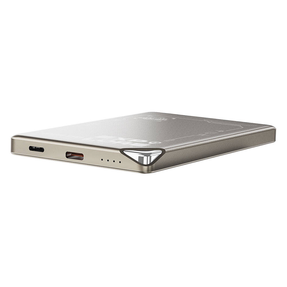 Wiwu Wi-P019 Ultra-Thin Explore Serisi Led Göstergeli Wireless Magsafe Powerbank 15W 5000mAh - 6
