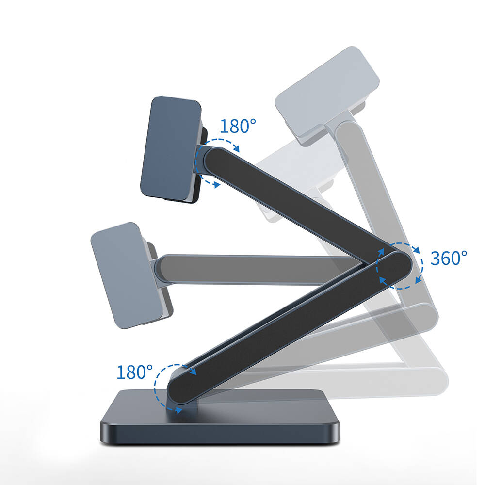 Wiwu AH801 8in1 HDMI (4K@60Hz) Girişli Type-C Hub Bağlantı İstasyonlu Ayarlanabilir Tablet Standı - 4