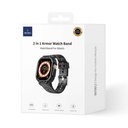 Apple Watch 42mm Uyumlu Wiwu Wi-WB014 Armor Serisi 2in1 Sert PC Kasa Koruyuculu Silikon Kordon - 9