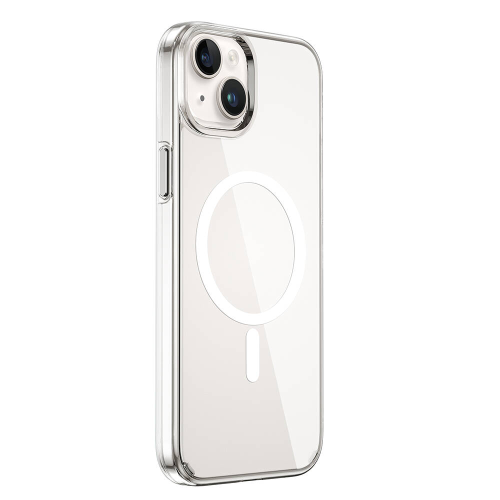 Apple iPhone 15 Plus Uyumlu Kılıf Wiwu BC-022 Magsafe Şarj Özellikli Şeffaf Transparan Kapak - 2