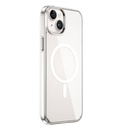 Apple iPhone 15 Plus Uyumlu Kılıf Wiwu BC-022 Magsafe Şarj Özellikli Şeffaf Transparan Kapak - 2