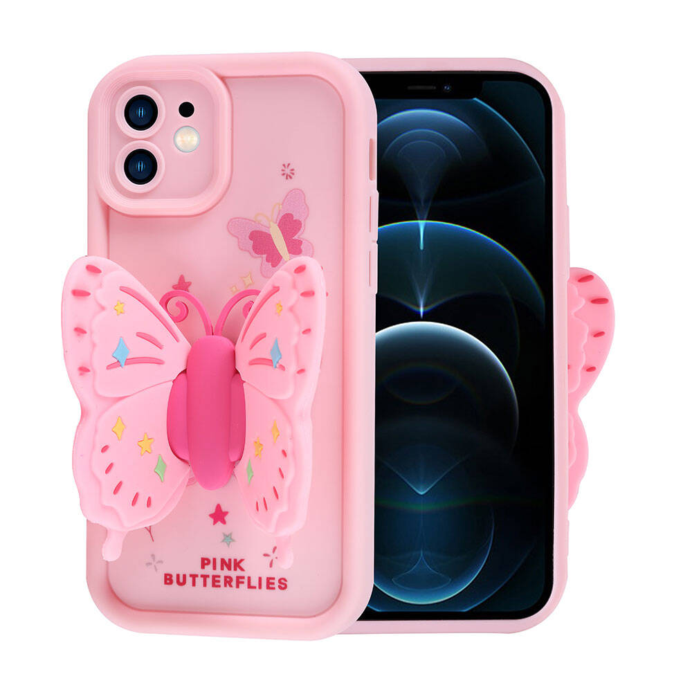 Apple iPhone 12 Uyumlu Kılıf Kamera Korumalı Figür Tasarımlı Zore Kapya Kapak - 1