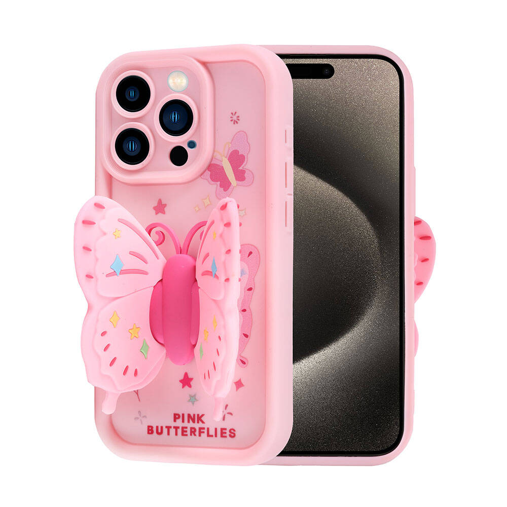 Apple iPhone 15 Pro Uyumlu Kılıf Kamera Korumalı Figür Tasarımlı Zore Kapya Kapak - 2