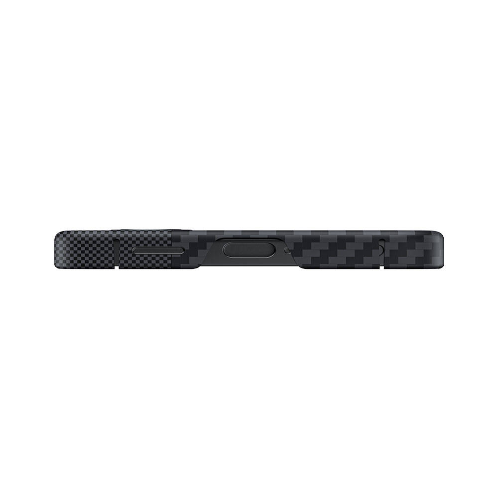 Samsung Galaxy S24 Ultra Uyumlu Magsafe Şarj Özellikli Karbon Fiber Benks Montage ArmorAir 600D Kevlar Kapak - 3