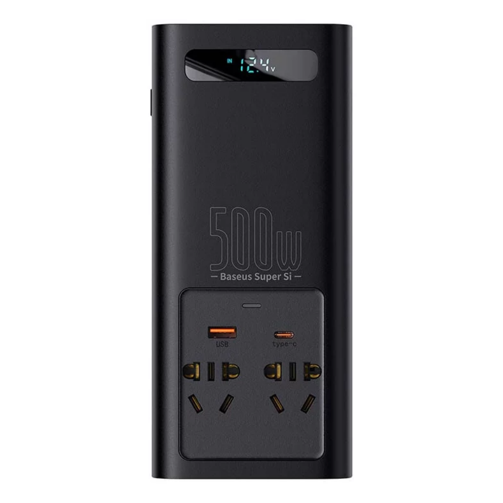 Baseus Super Si Power 500W İnverter Ac 220W Araç İçi Çakmaklık ve Aküden Çevirici Dönüştürücü