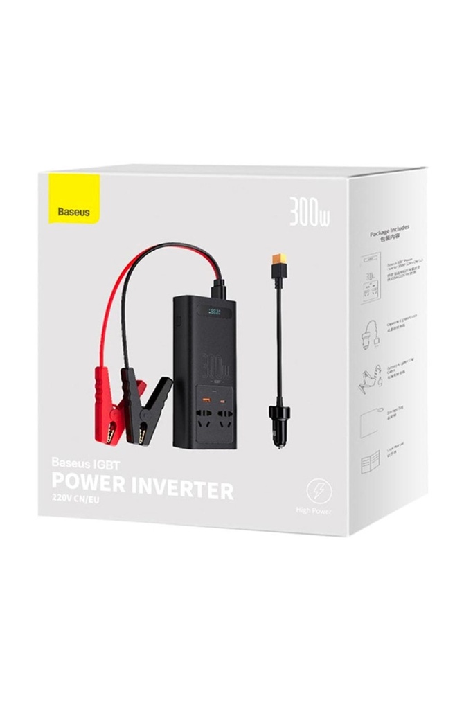 Baseus IGBT Power Inverter 300W Ac 220V Araç Içi Çakmak Çevirici Elektrik Dönüştürücü