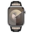 Apple Watch 42mm Uyumlu Kordon Zore KRD-117 Hava Alabilen Delikli Metal Süslemeli Desenli Silikon Kayış - 2