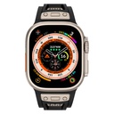 Apple Watch Ultra 49mm Uyumlu Zore KRD-117 Hava Alabilen Delikli Metal Süslemeli Desenli Silikon Kordon - 7