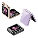 Samsung Galaxy Z Flip Uyumlu 6 Kılıf Zore Full Camlı Kıpta Kapak - 10