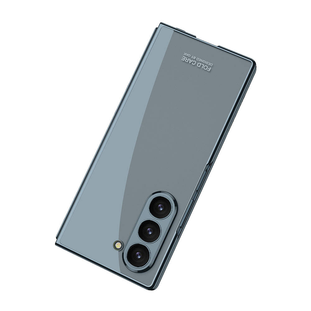 Samsung Galaxy Z Fold 6 Uyumlu Kılıf Sert PC Zore Full Camlı Kıpta Kapak - 6