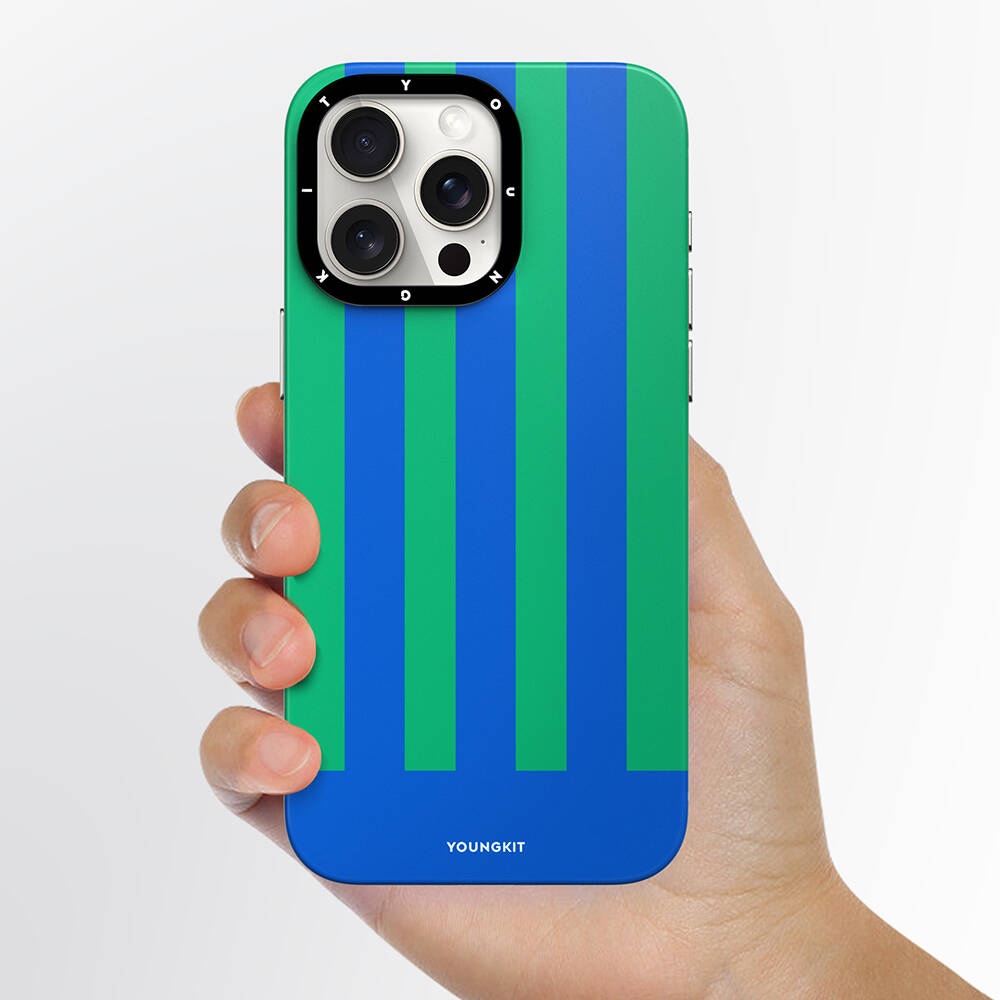 Apple iPhone 15 Pro Uyumlu Kılıf Magsafe Şarj Özellikli Youngkit Striped Piano Keys Serisi Kapak - 6