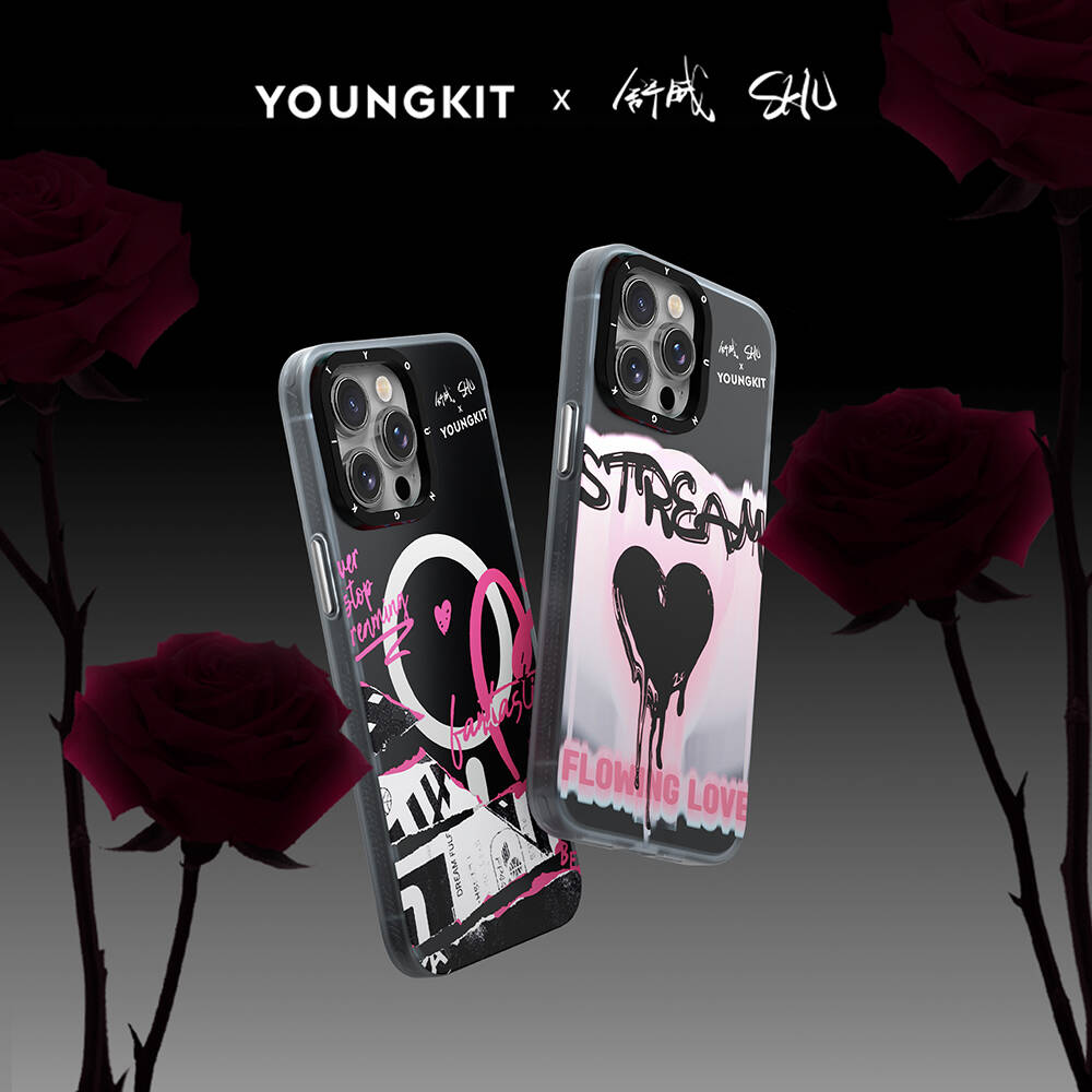 Apple iPhone 14 Pro Max Uyumlu Kılıf Magsafe Şarj Özellikli Shu Tasarımlı Youngkit Dreamland Serisi Kapak - 8