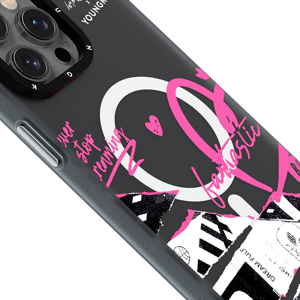 Apple iPhone 15 Pro Uyumlu Kılıf Magsafe Şarj Özellikli Shu Tasarımlı Youngkit Dreamland Serisi Kapak - 8