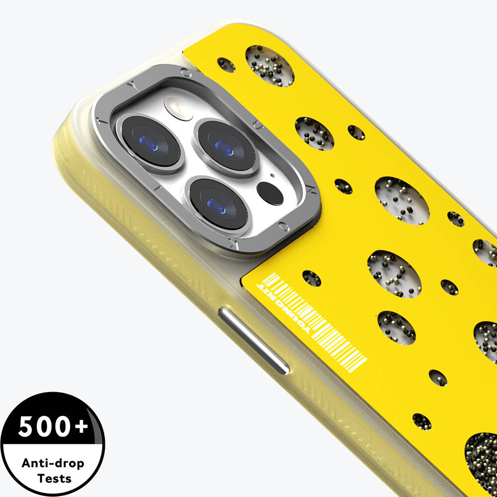 Apple iPhone 14 Pro Uyumlu Kılıf Magsafe Şarj Özellikli Youngkit Quicksand Beads Serisi Kapak - 9