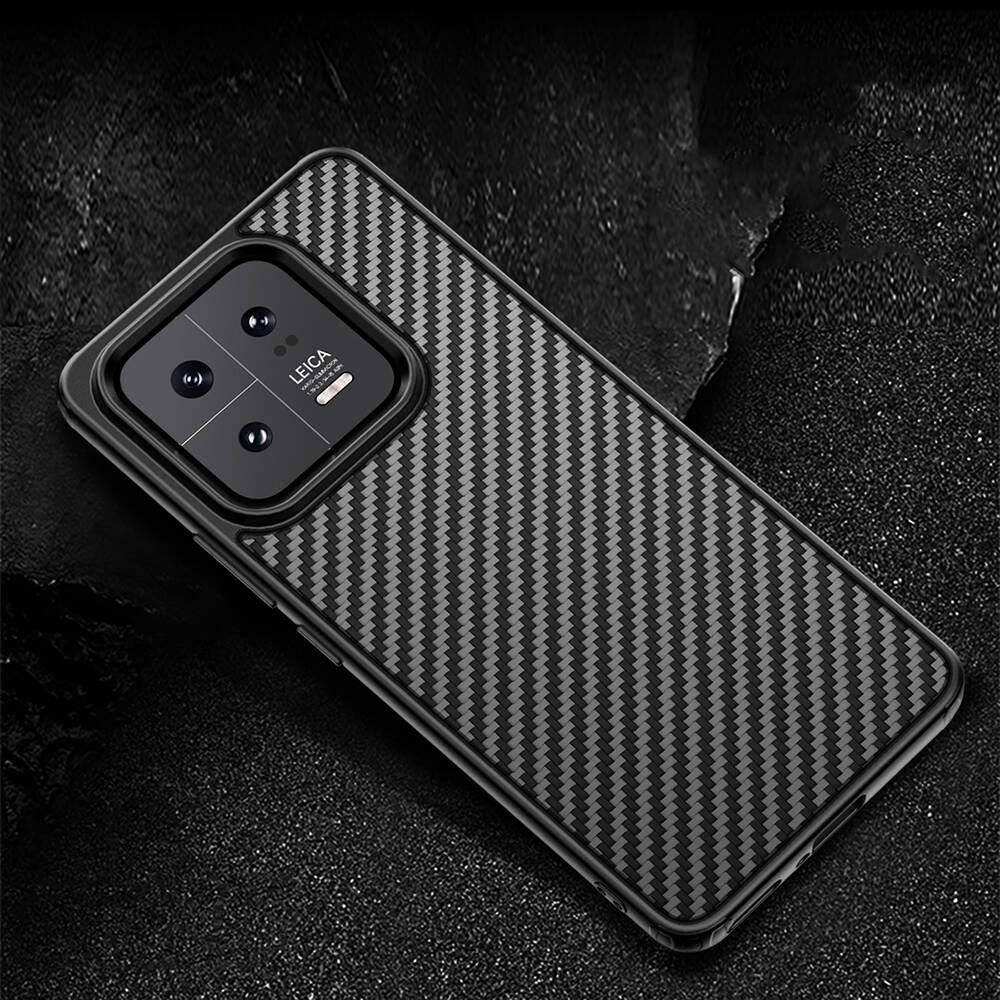 Xiaomi Mi 13 Pro Uyumlu Kılıf Aramid Karbon Fiber Magsafe Özellikli Wlons Radison Kapak - 6